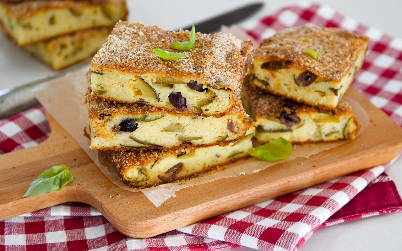 Gattò di patate vegetariano con zucchine e olive Ricetta Agrodolce