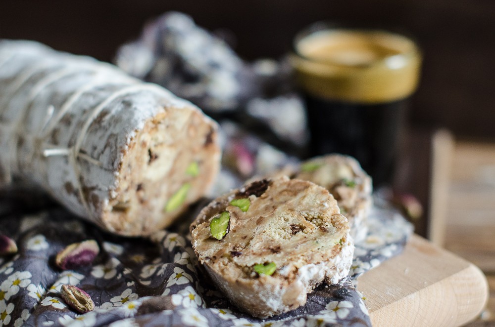 Ricetta Salame Di Cioccolato Bianco E Pistacchi Agrodolce