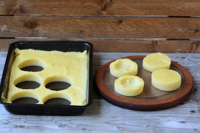 Step 2 cestini di polenta