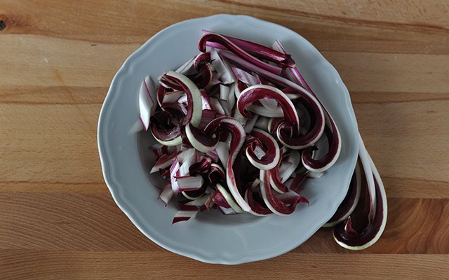 Pulitura del radicchio