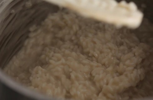 La mantecatura del risotto