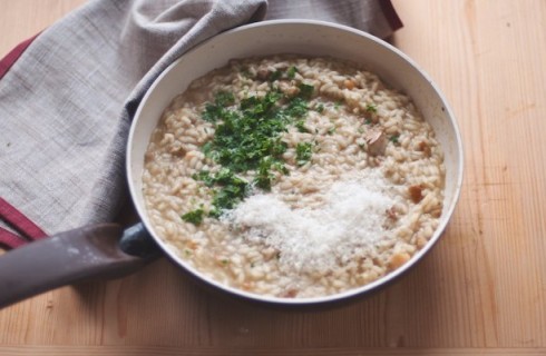 La mantecatura del risotto