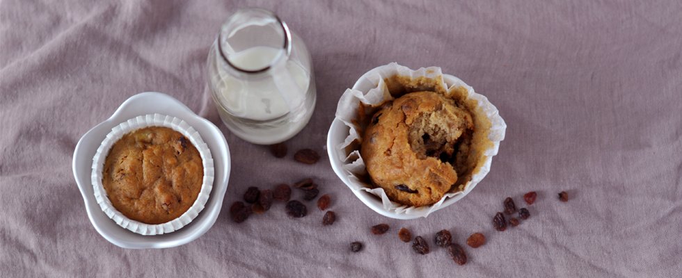 Muffin alla banana senza burro