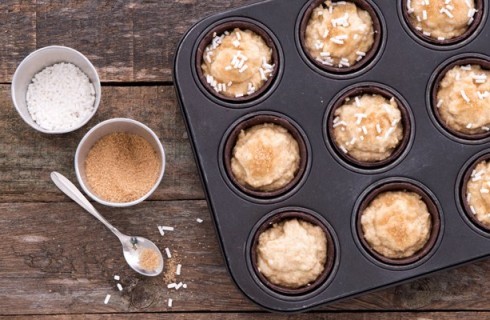 Il confezionamento dei L'impasto dei muffin allo yogurt