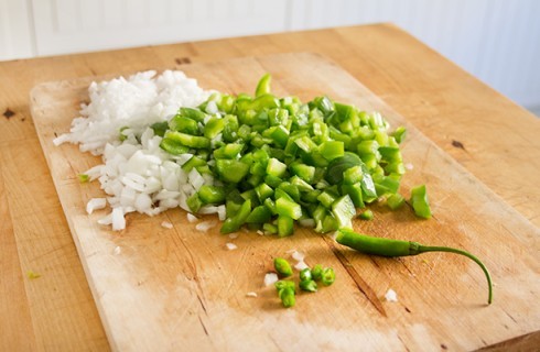 La preparazione dei tacos