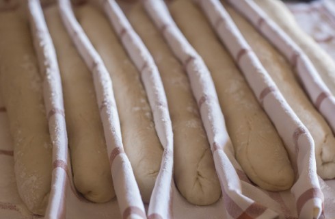 La preparazione delle baguette