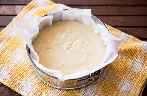 L'impasto della torta di ricotta