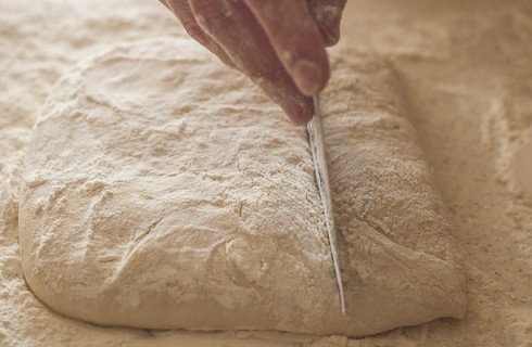 La preparazione della ciabatta