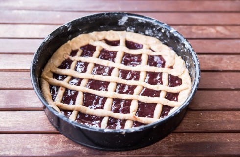 La preparazione della linzer torte