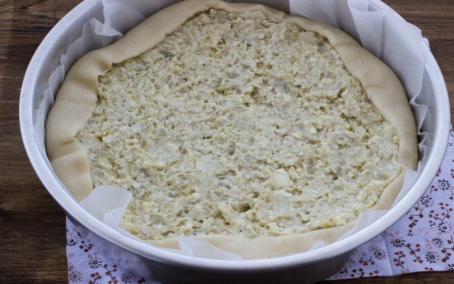 Step 4 torta rustica carciofi