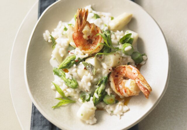 risotto asparagi e gamberetti