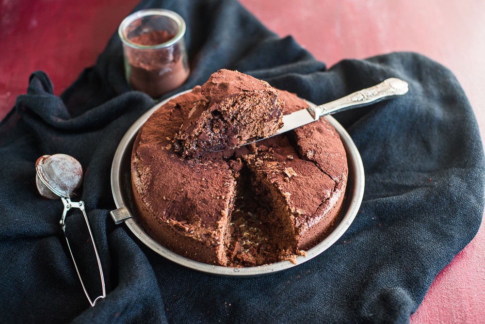 Torta al cioccolato fondente