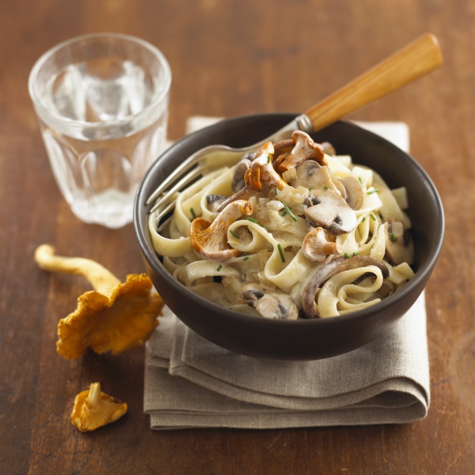 Ricetta tagliatelle panna e funghi | Agrodolce