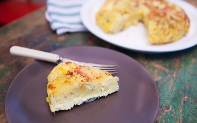 Frittata porri e patate