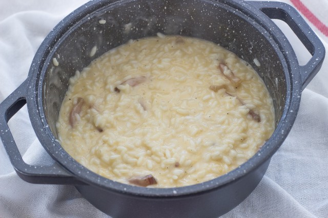 Step 3 risotto alla carbonara