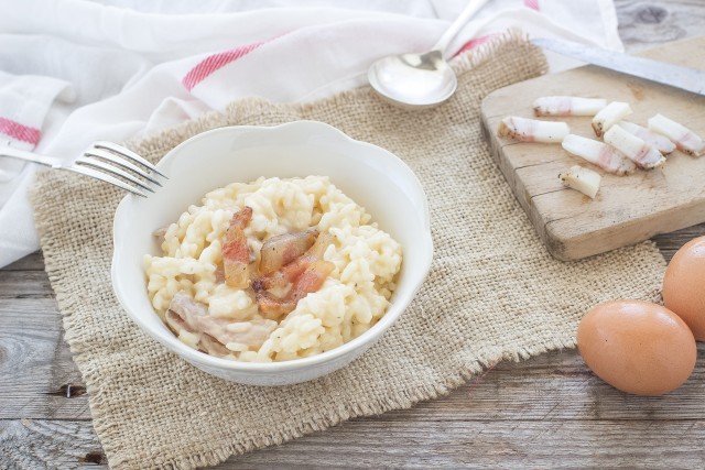 Risotto alla carbonara