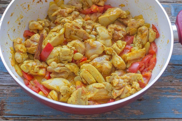 Step 3 zuppa di pollo indiana