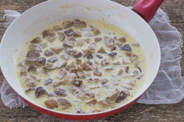 Step 2 fettuccine alla boscaiola