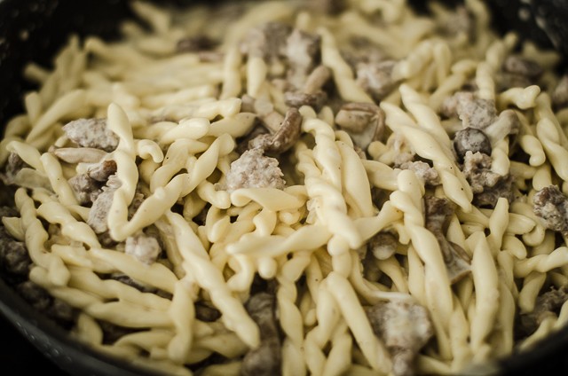 Pasta alla norcina con funghi_-6