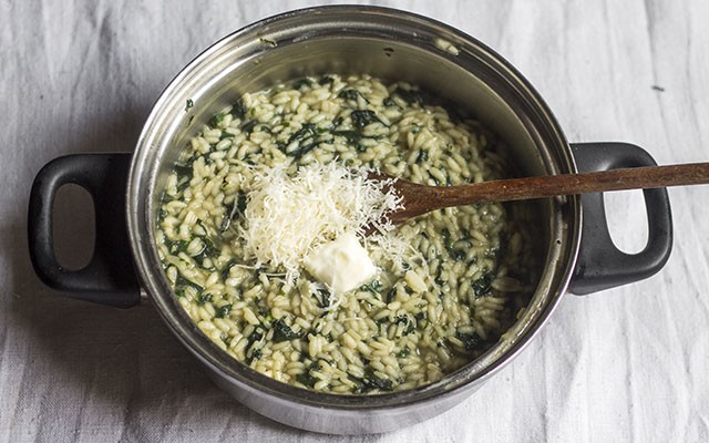 risotto all'ortica step7