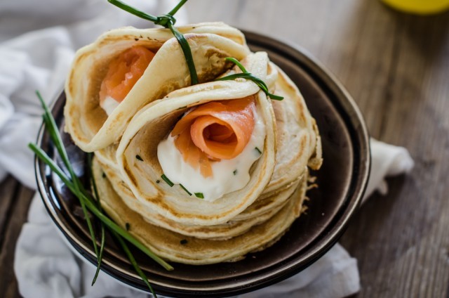 pancake-9 salmone