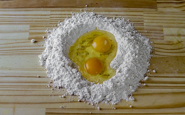 tagliatelle ai porcini secchi step1