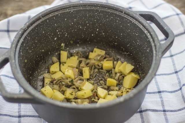 Step 3 zuppa di farro e fagioli