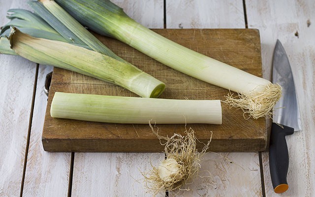 Zuppa di porri step 1