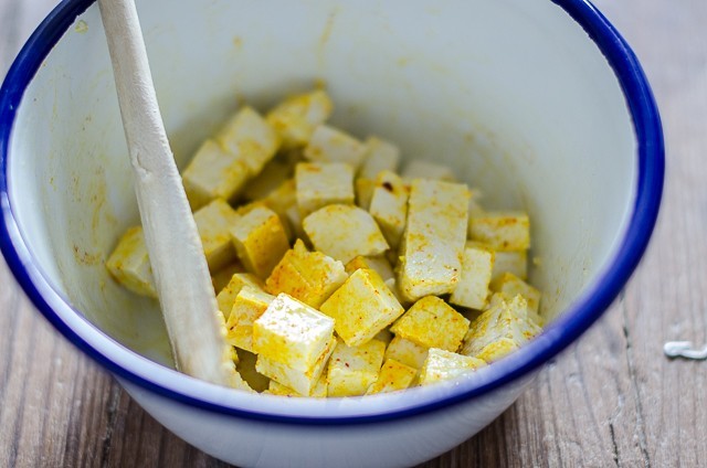 riso venere tofu e asparagi