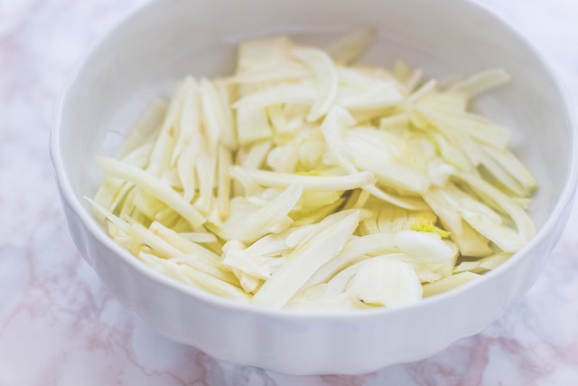 Step 1 Insalata di finocchi e parmigiano