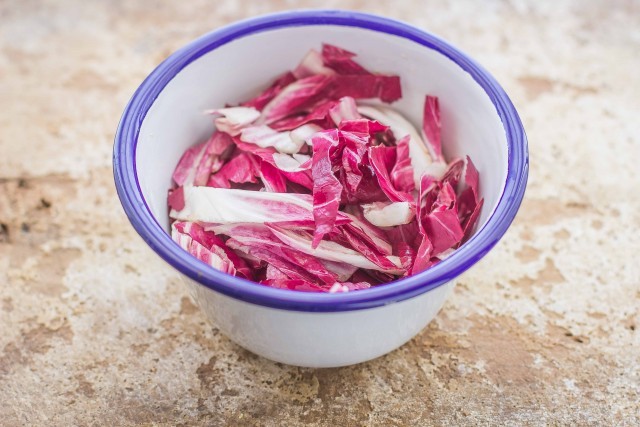 Step 2 insalata di calamari e radicchio