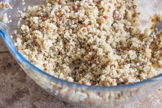 Step 2 insalata fredda di quinoa e lenticchie