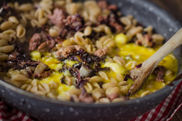 gnocchetti sardi salsiccia e zafferano