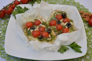 Ricetta Cartoccio Di Spada Con Pesto Di Mandorle Con Il Bimby Agrodolce