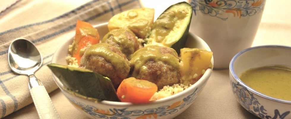 Ricetta Polpette di carne con cous cous e verdure con il ...