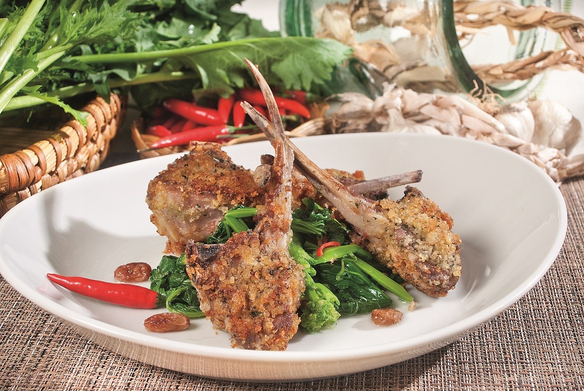 Agnello con cime di rapa