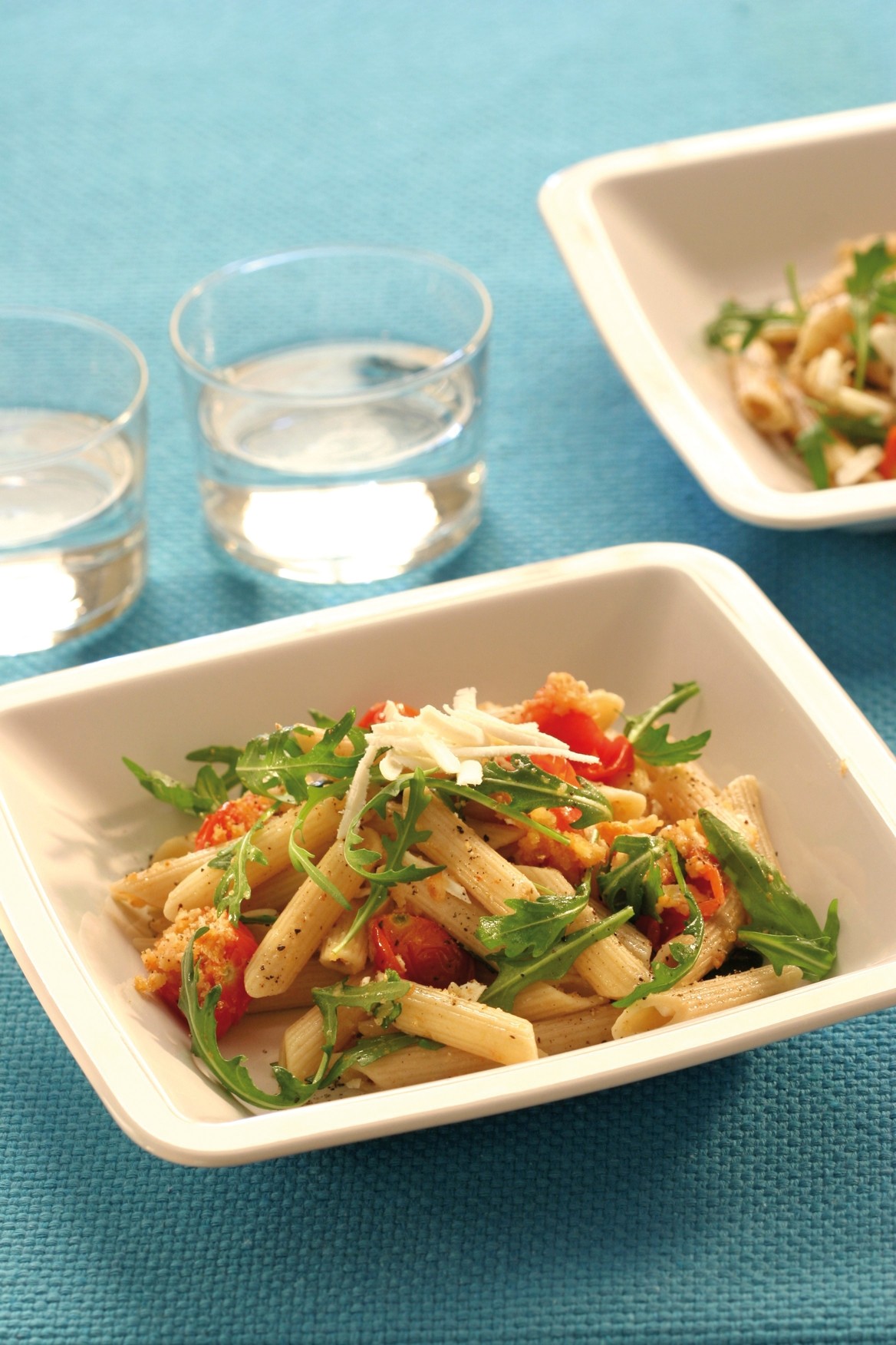 Ricetta Pasta integrale con pomodorini e rucola al bimby ...