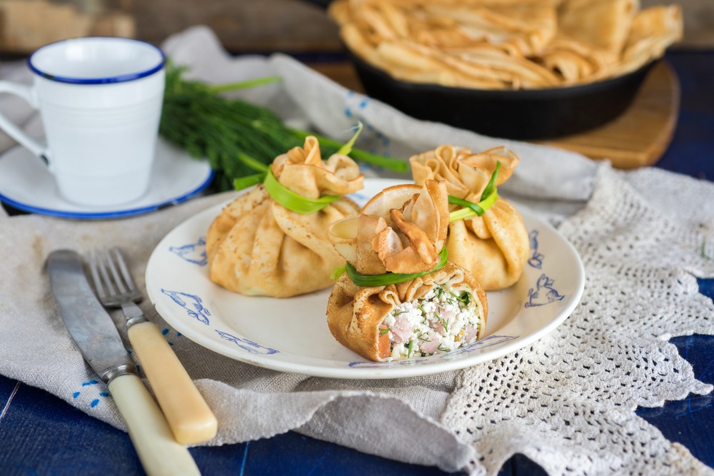 Crespelle salmone e ricotta