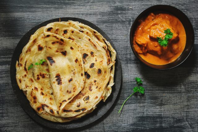  pane indiano Parotta