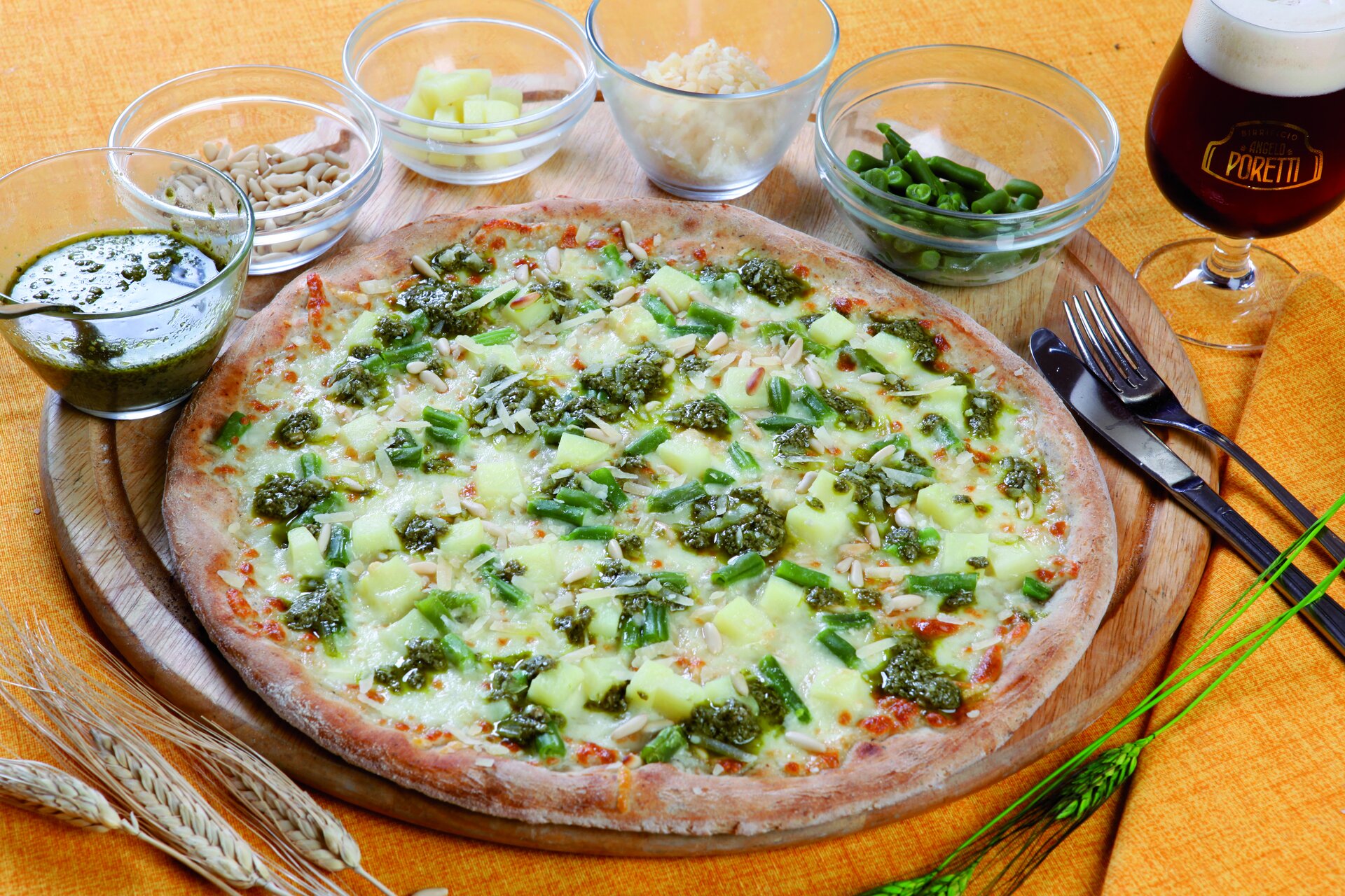 Ricetta Pizza Genova: pesto, fagiolini e patate - Agrodolce