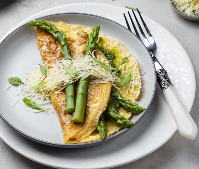 Omelette agli asparagi