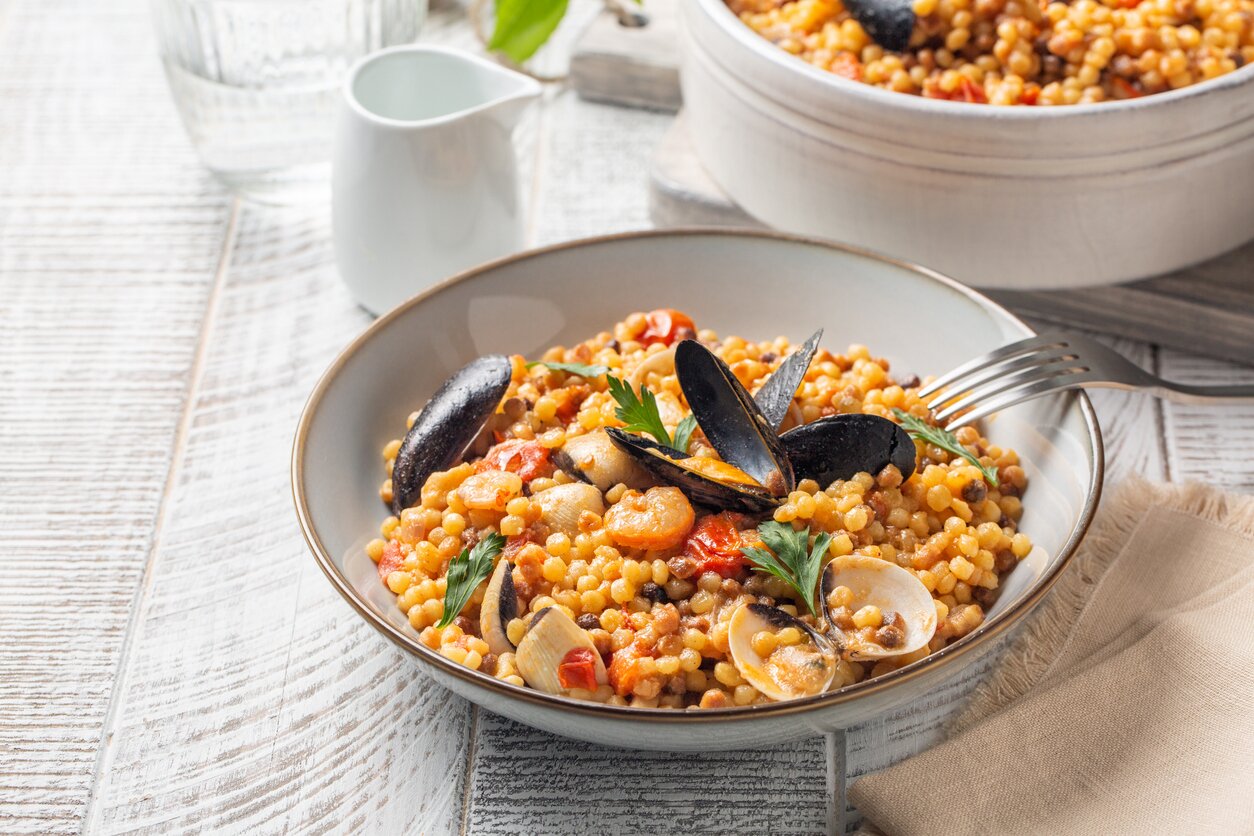 Fregola al ragù di pesce