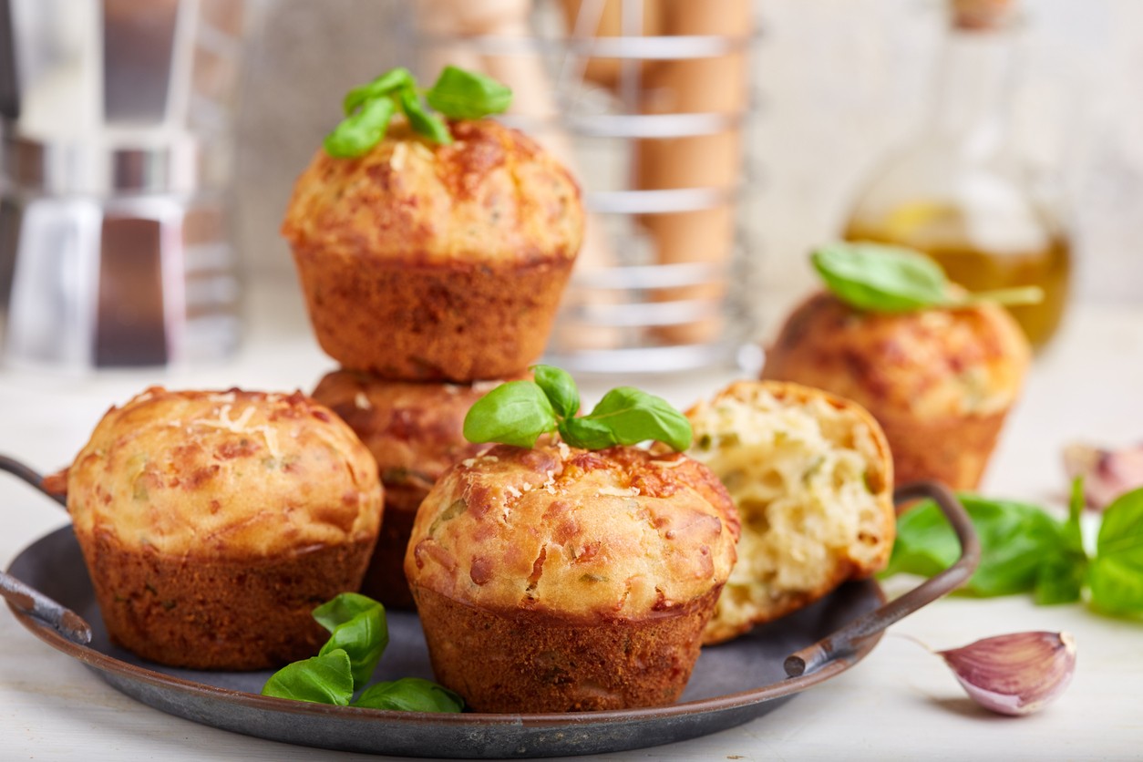 Muffin con mozzarella