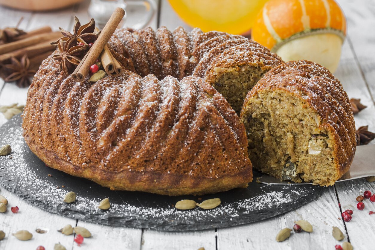 Torta zucca e cardamomo