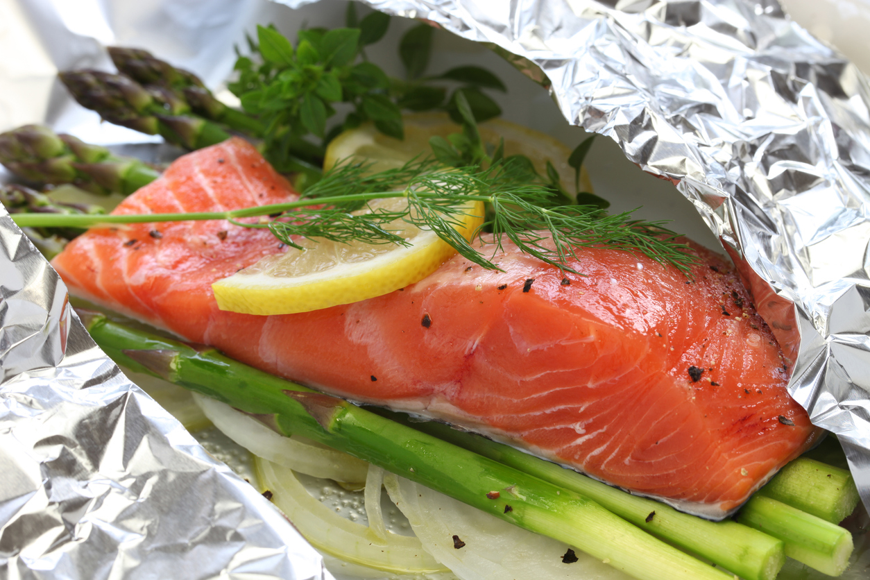 Salmone al cartoccio