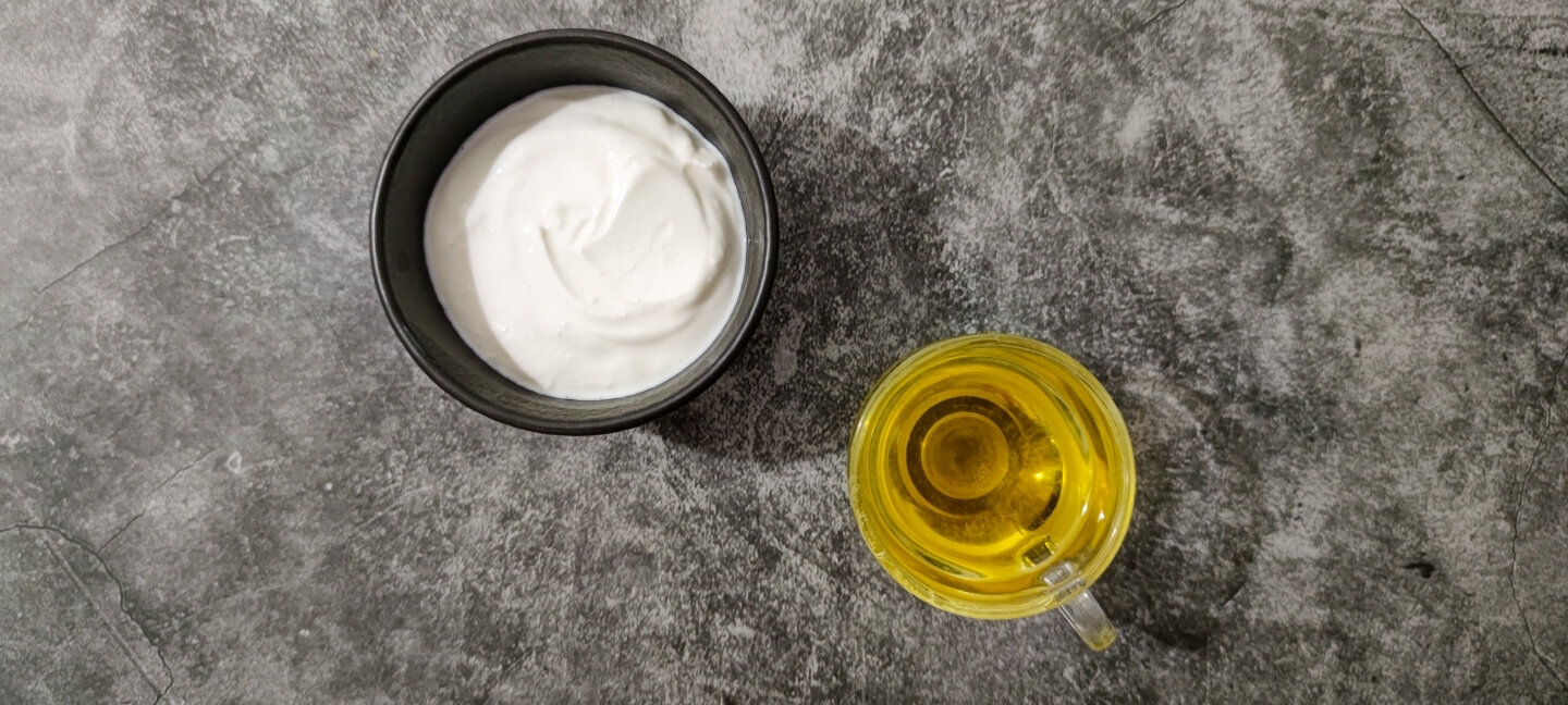 Yogurt greco e olio per torta proteica