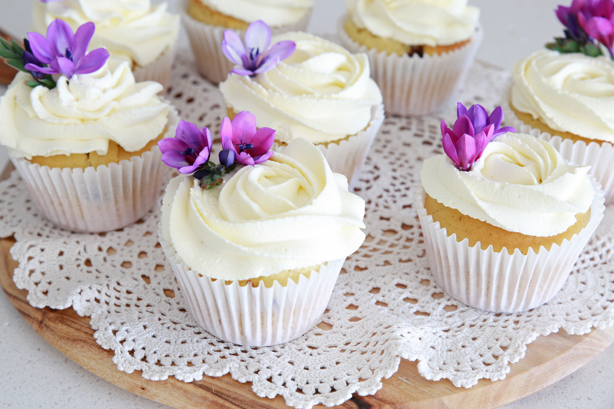 Cupcake con fiori