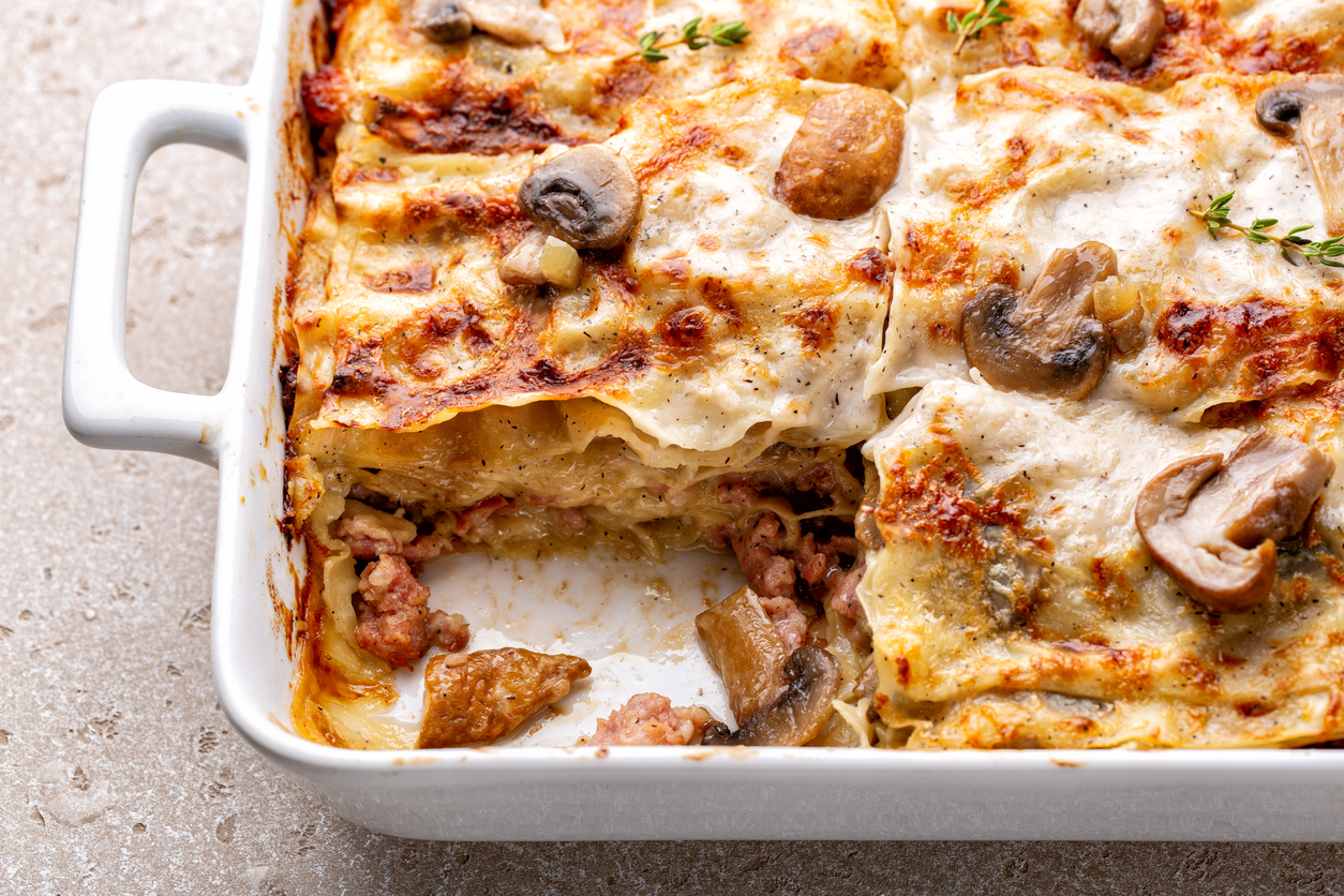 Ricetta Lasagna Funghi E Salsiccia - Agrodolce