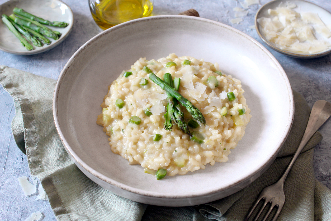 risotto asparagi e mele