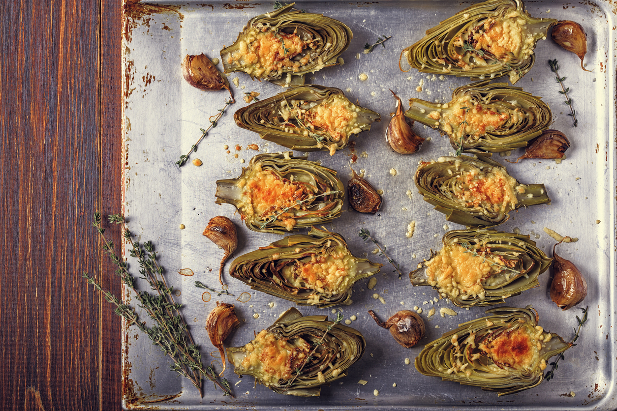 Carciofi gratinati al forno